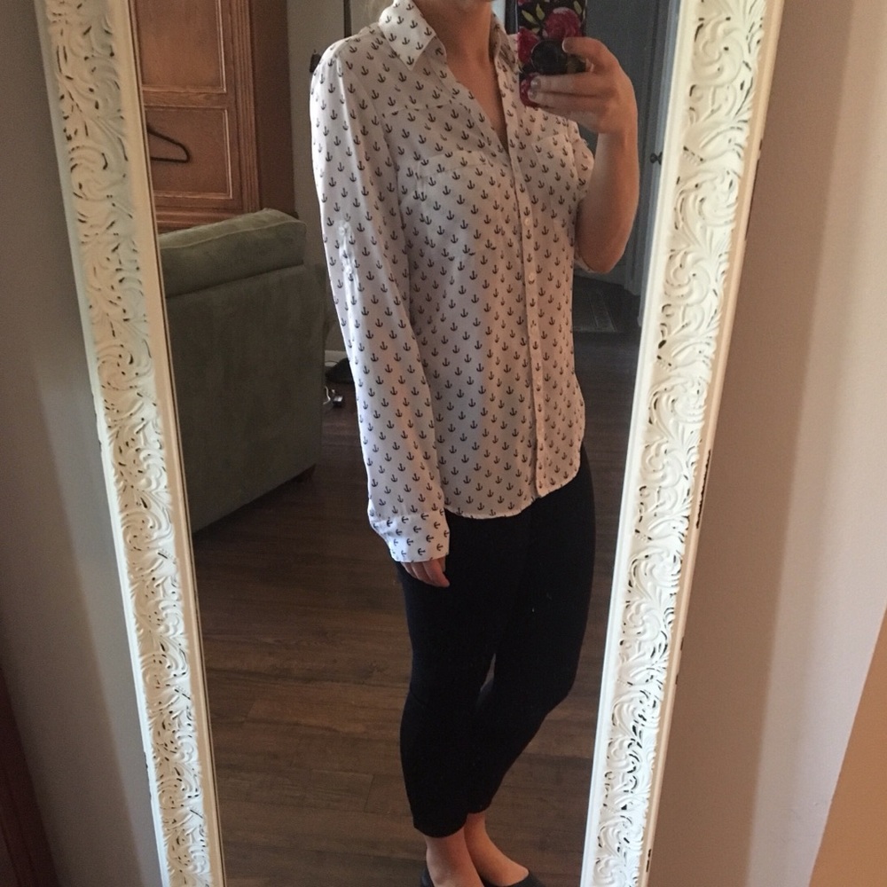 Long sleeve Anchor blouse